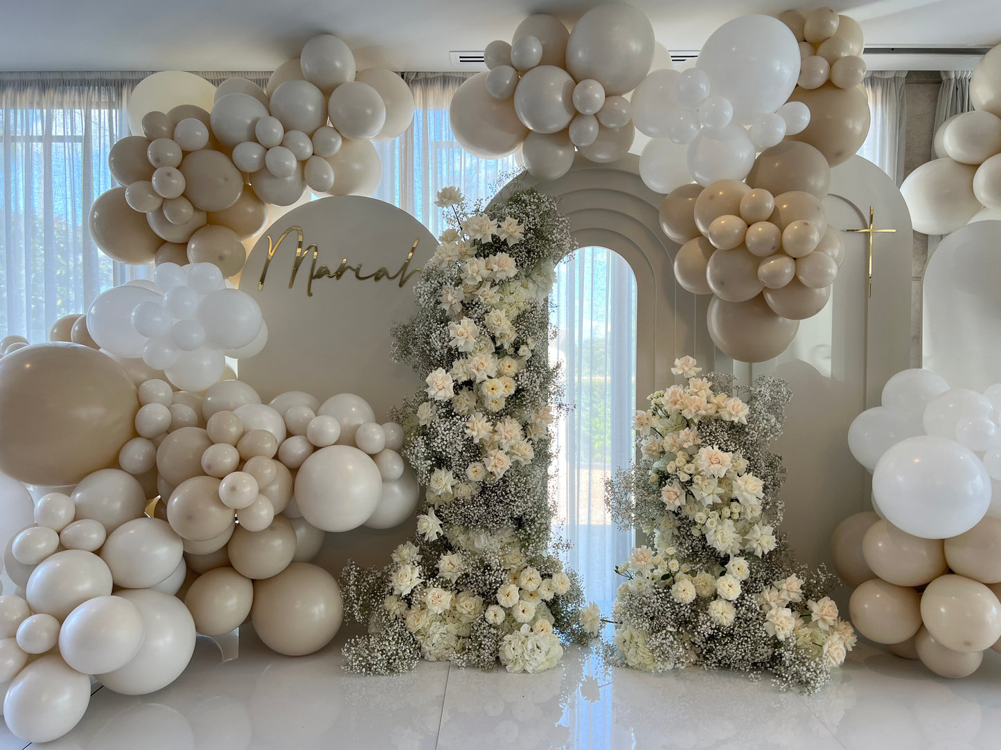 Christening Balloon Garland
