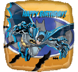 Batman Foil and 9 Helium balloon Bouquet