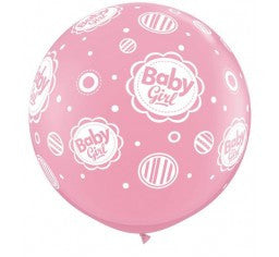 3ft Round Jumbo Baby Shower balloon arrangement