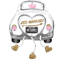 Wedding car Shape helium balloon bouquet