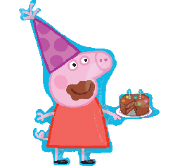 Peppa Pig foil Shape helium Balloon bouquet