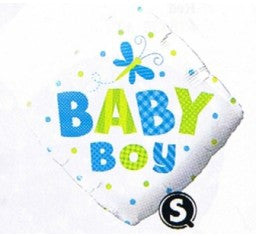 Baby Boy 18inch foil helium balloon bouquet