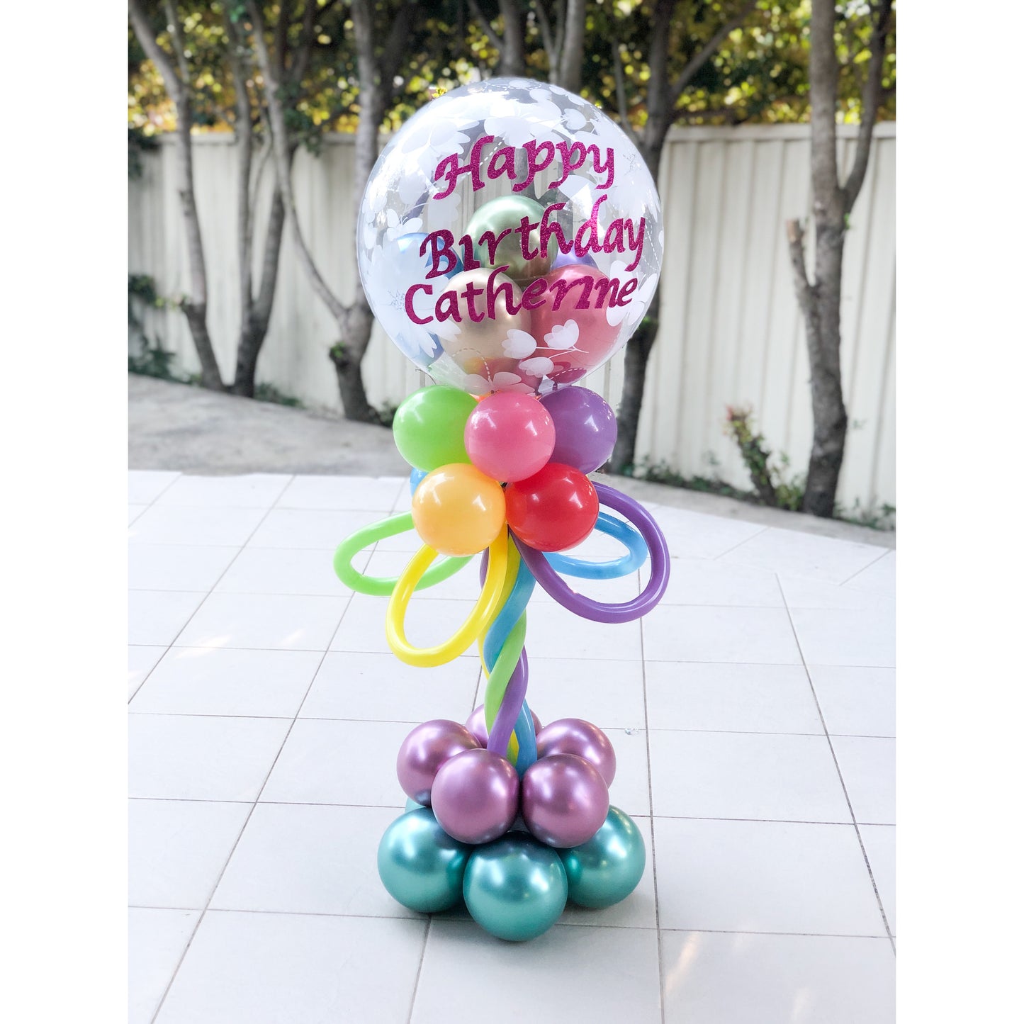 Personalize Bubble Table Arrangement