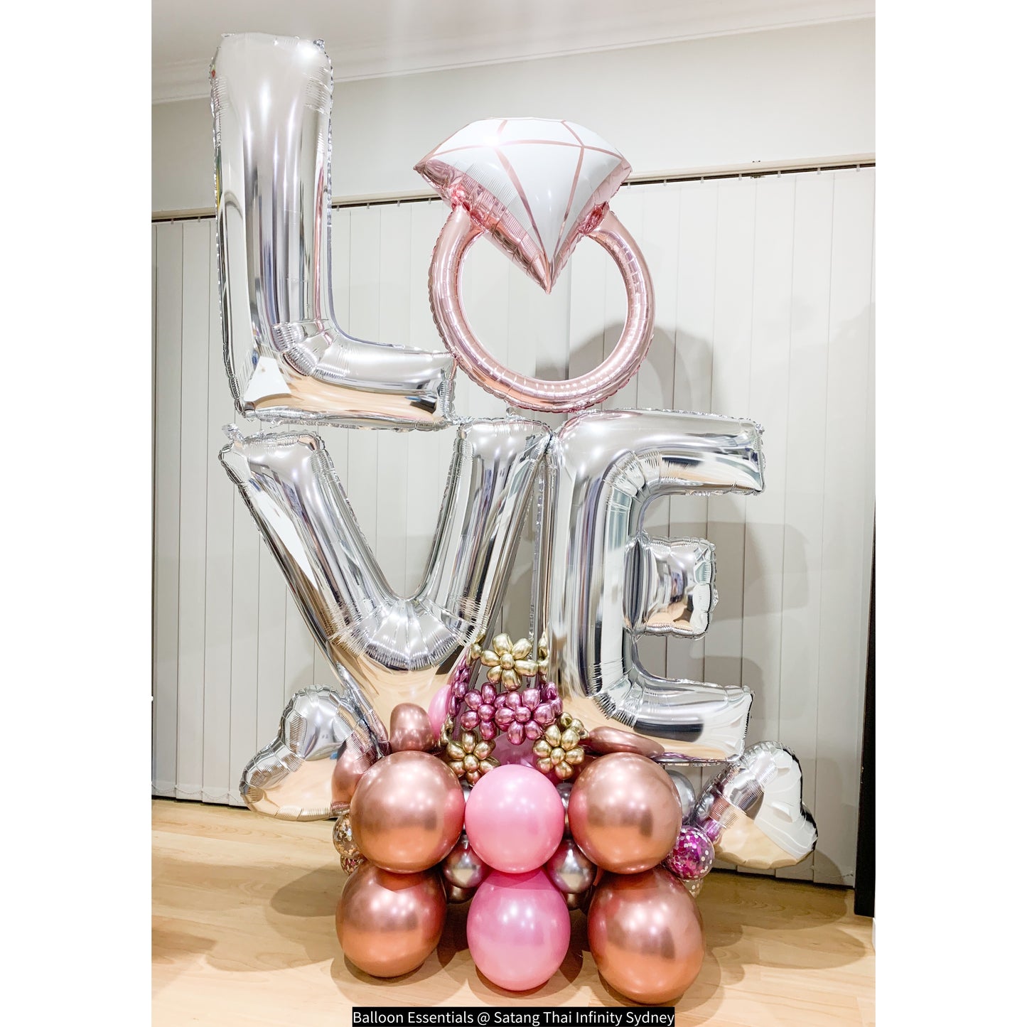 Anniversary LOVE Balloon Marquee