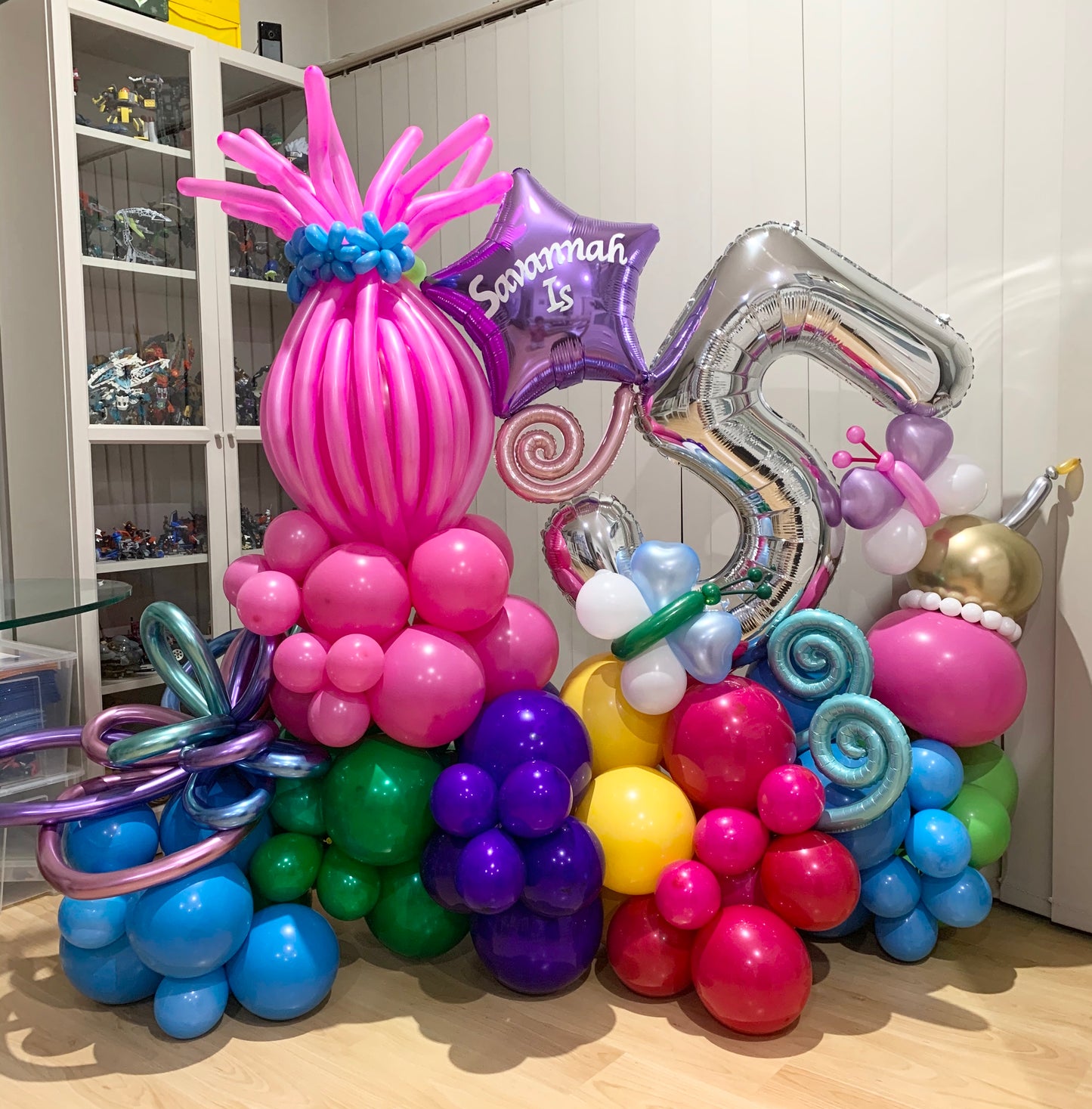 Sav's 5th Trool Birthday Party Floor Marquee