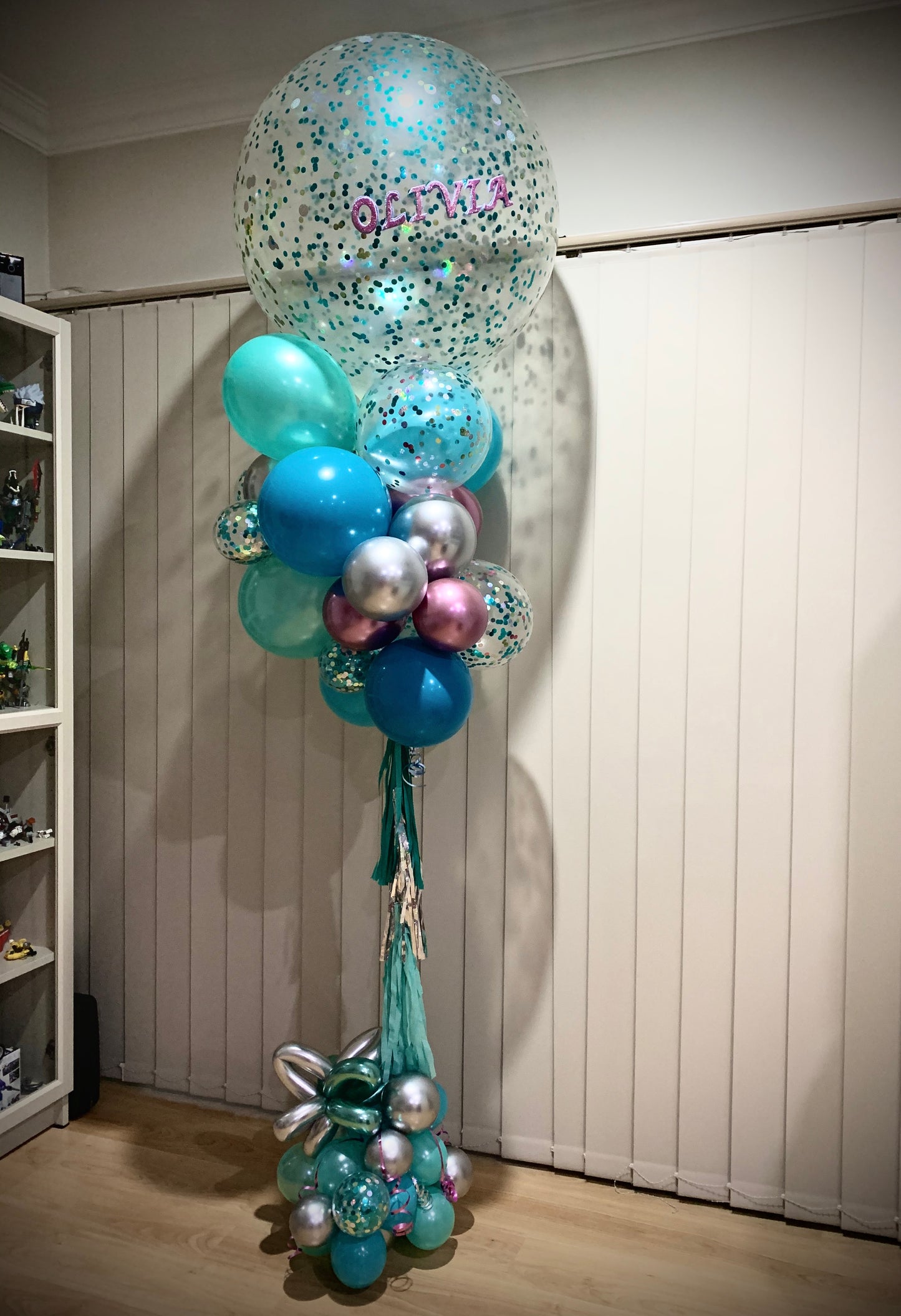 Personal Name Confetti Floor Bouquet