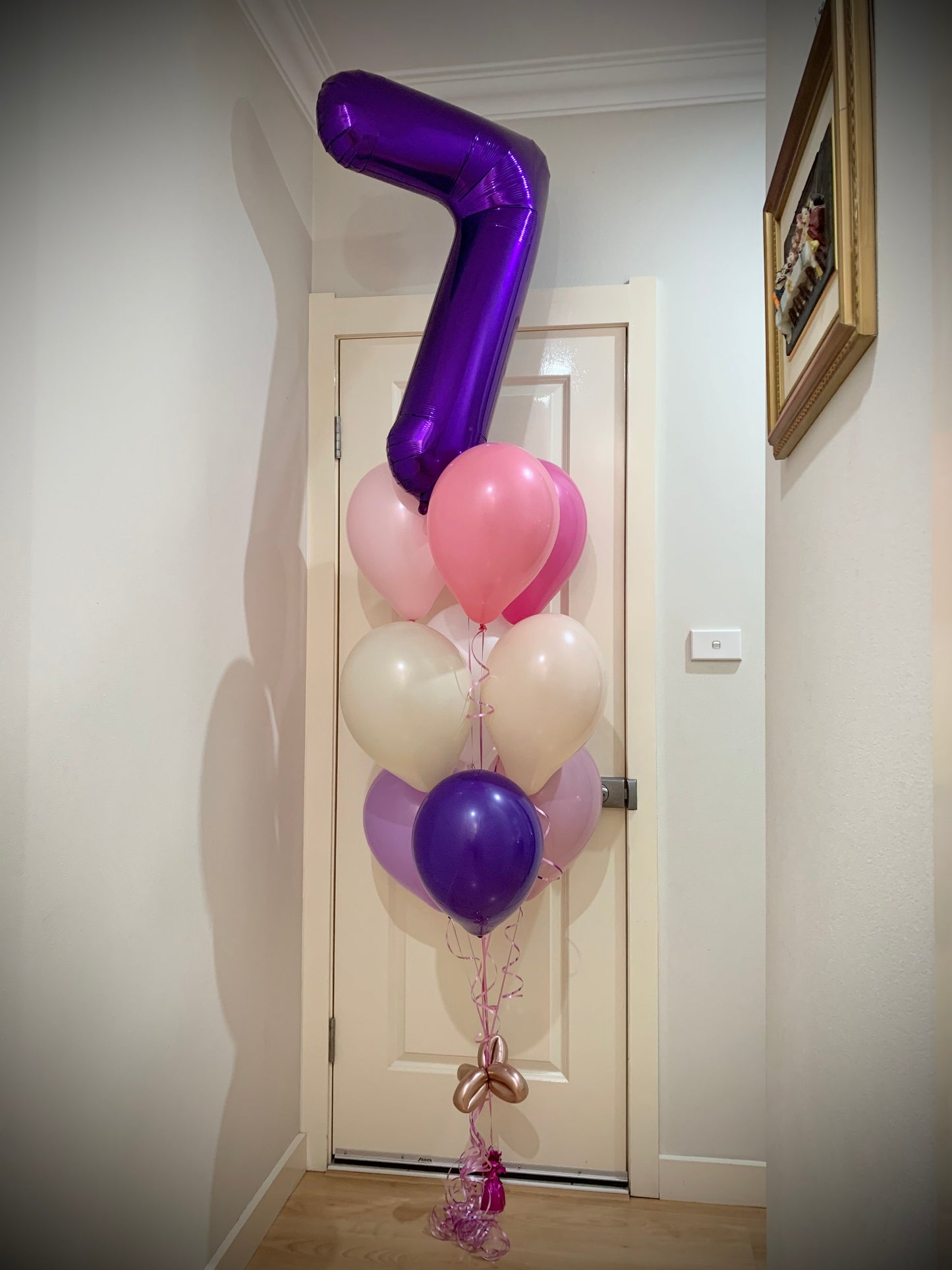 7th foil Shape Balloon Bouquets