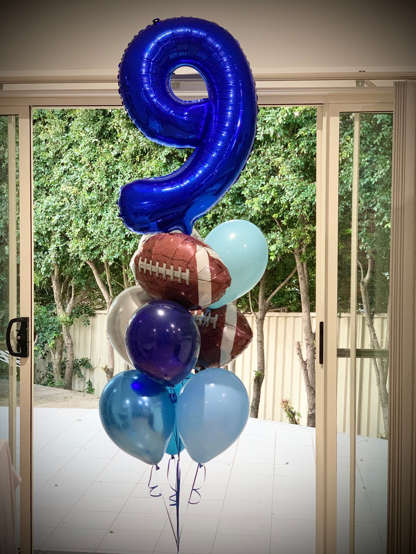 9th Foil Shape Helium Balloon Bouquets