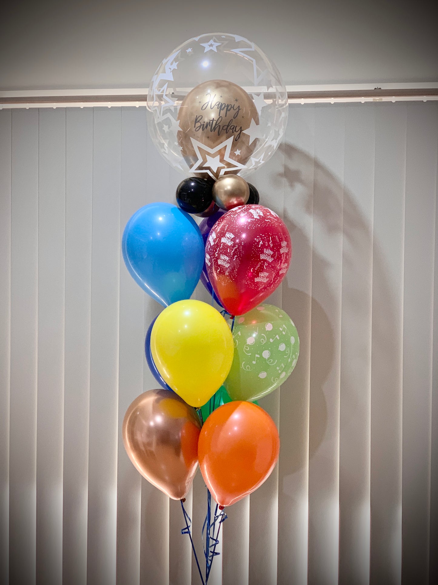 HBD Double Bubble Balloon Bouquets