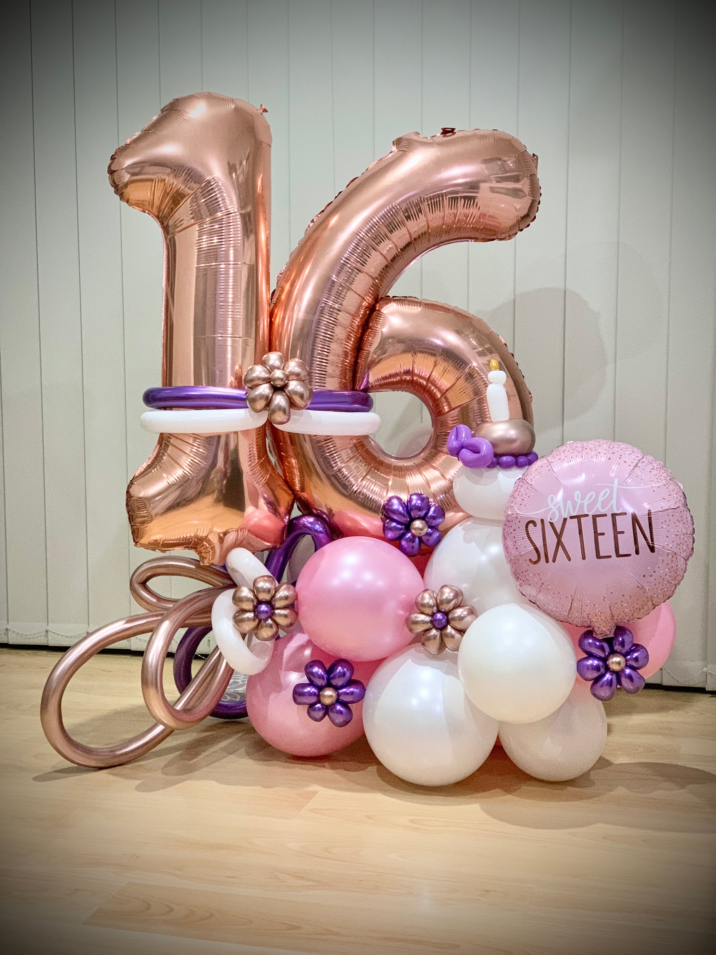 16th Sweet Birthday Balloon Marquee