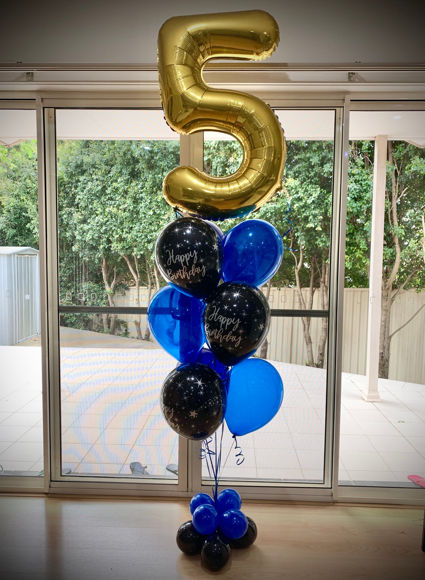 5th Foil Shape Helium Balloon Bouquets