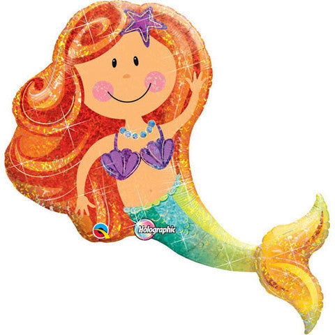 Little Mermaid Shape Foil helium Balloon Bouquet