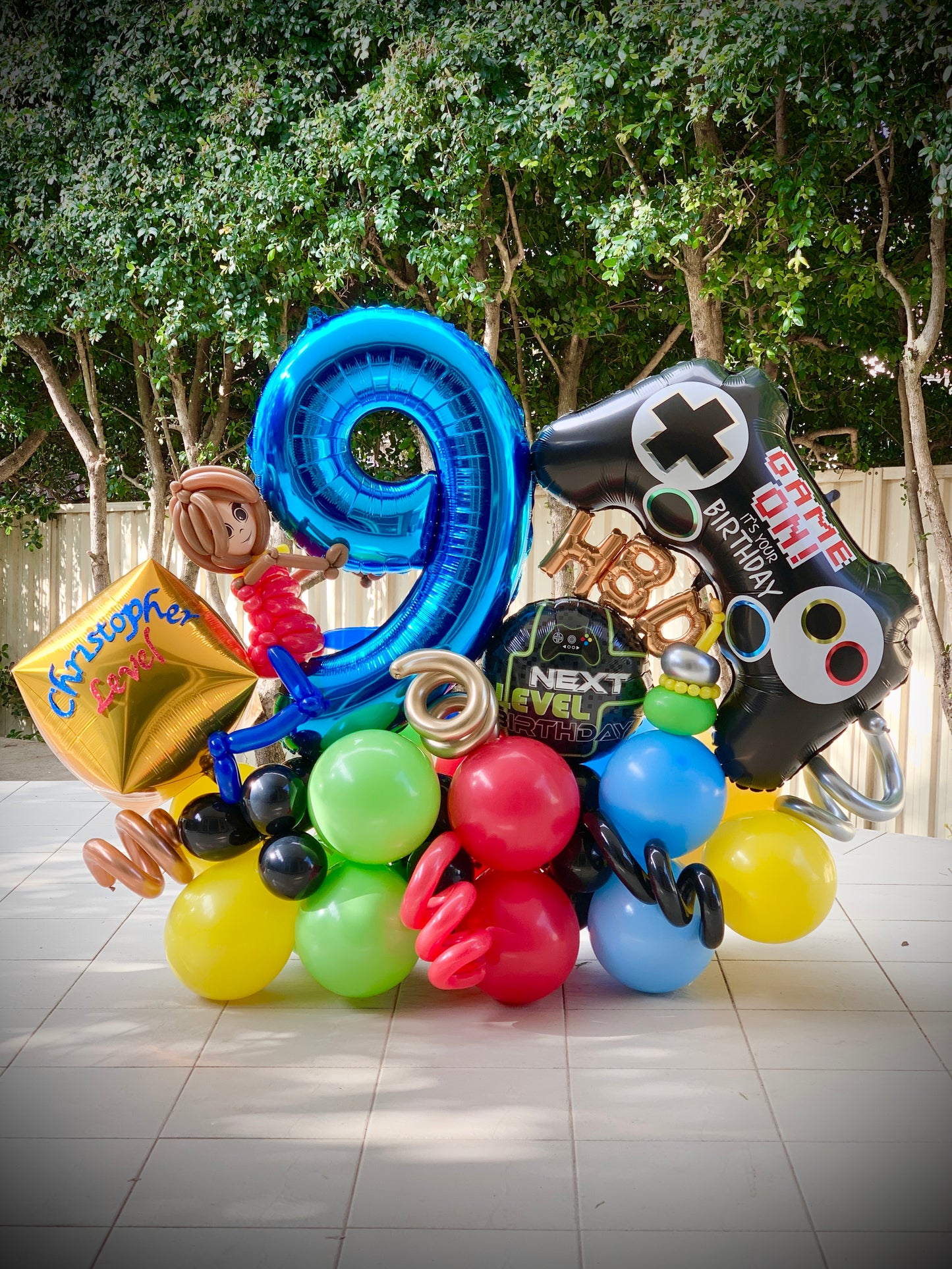 9th Roblox Birthday Balloons Marquee