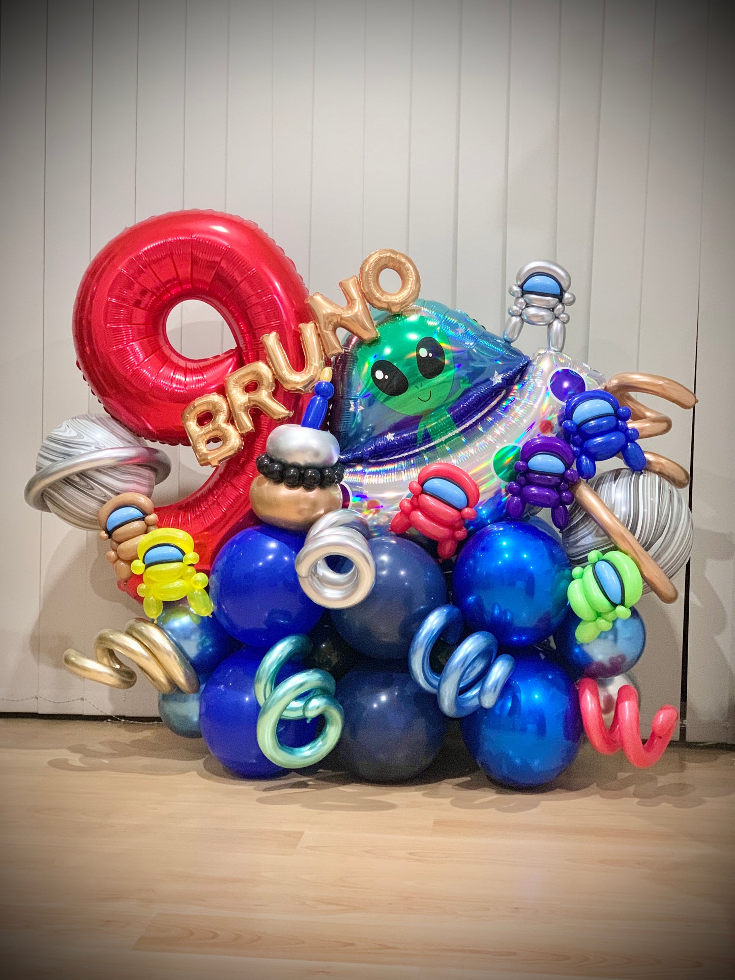 Bruno’s 9th Among Us Balloons marquee