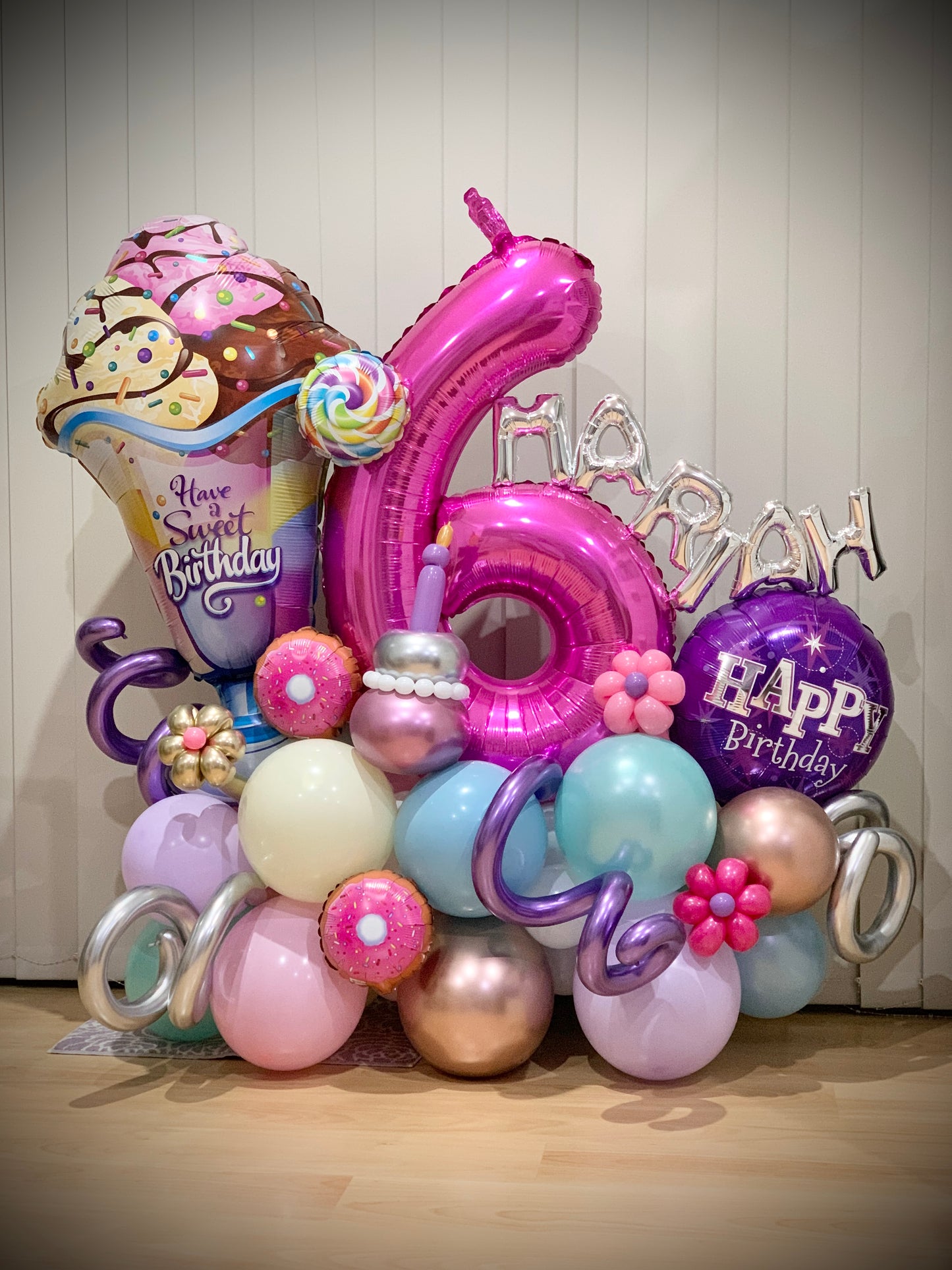Mariah’s 6th Sweet Treat Balloons Marquee