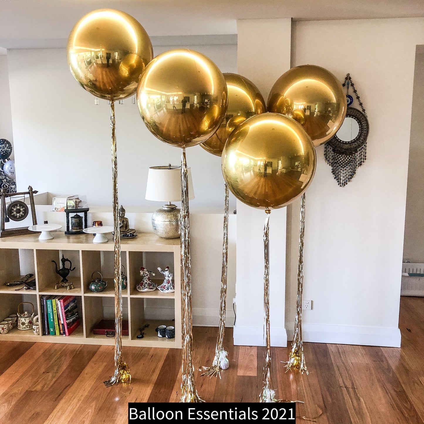 Round Foil Orbz helium balloons bouquets