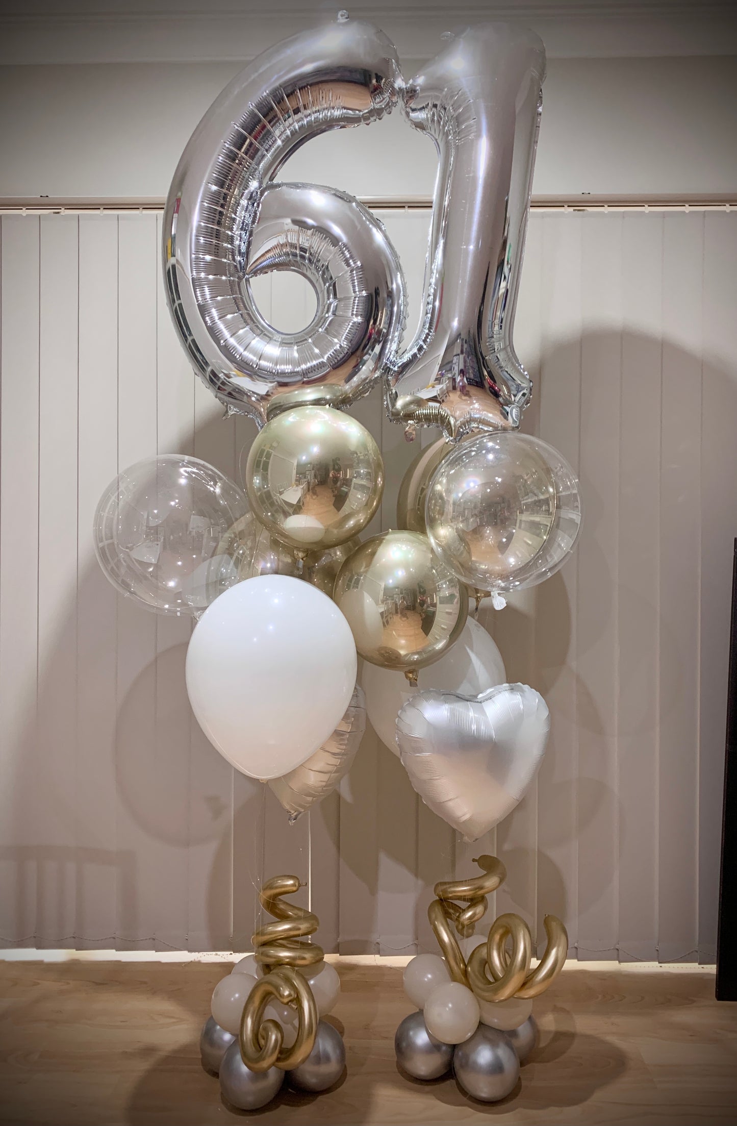 61th Foil Shape Helium Bouquets