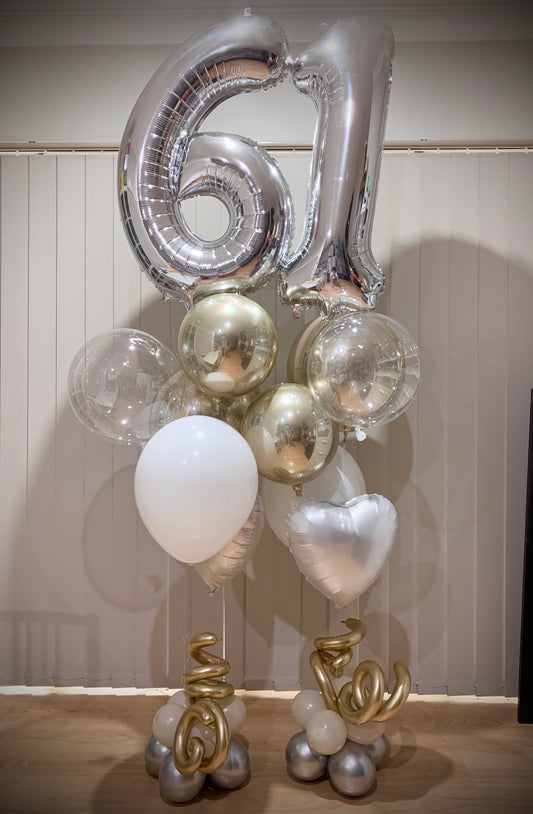61th Foil Shape Helium Bouquets