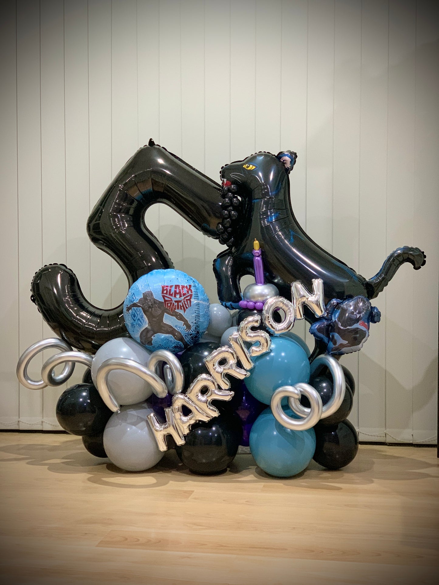 Harrison 5th Black Panther Balloons Marquee