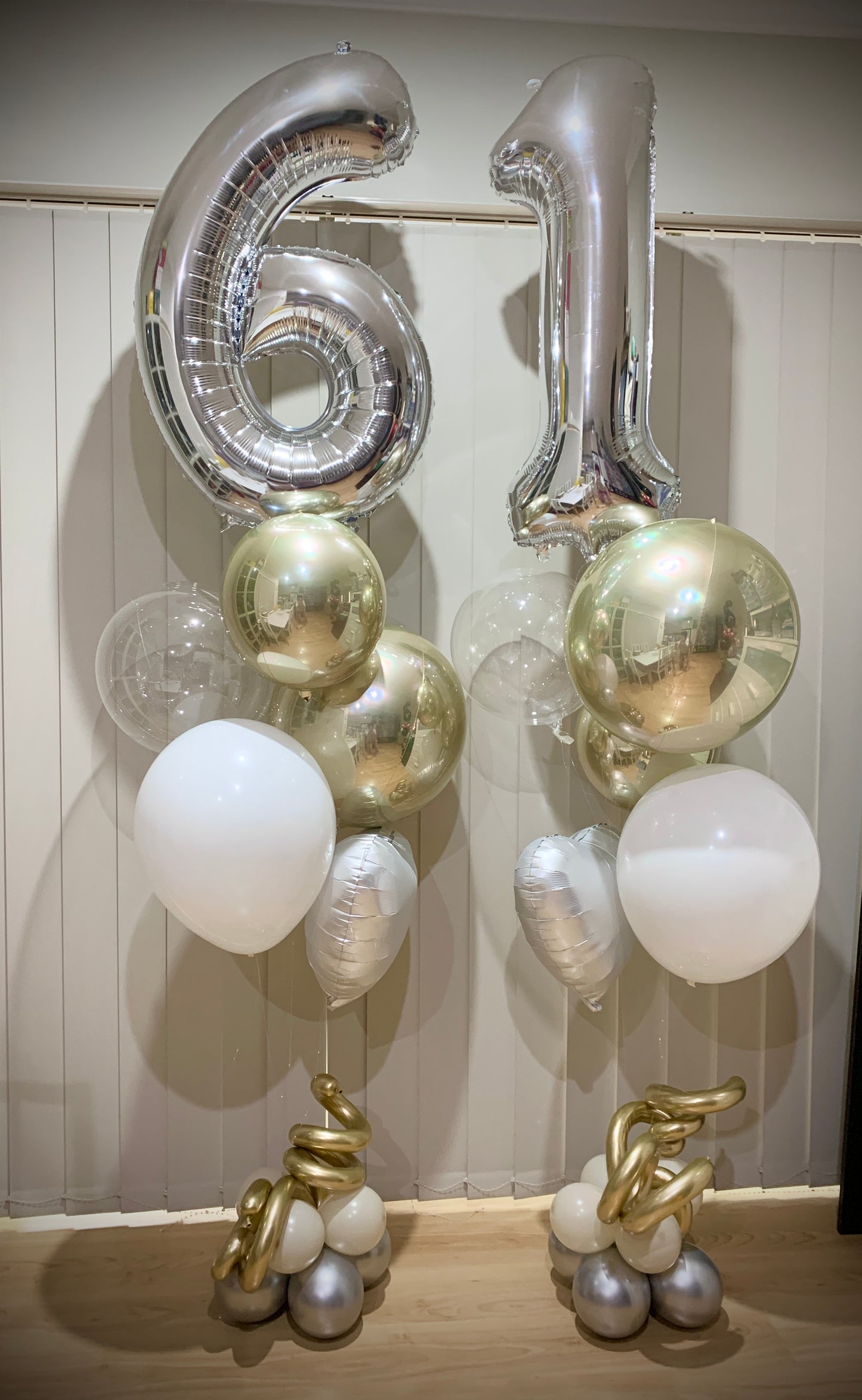 61th Foil Shape Helium Bouquets
