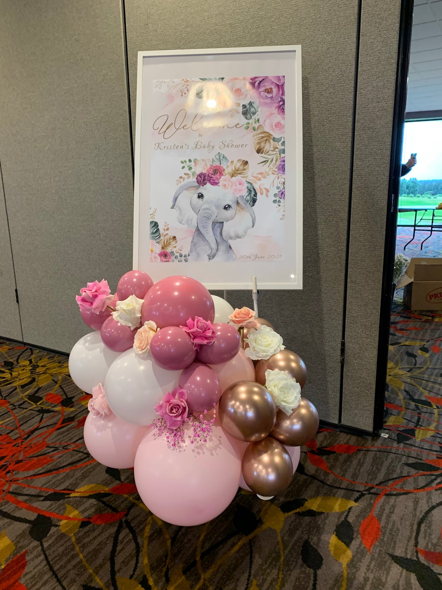 Baby Shower Organic Style Balloons Garland