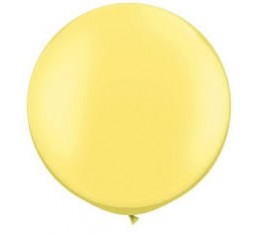 3ft Pastel Yellow Round Jumbo Helium Balloon Arrangement