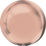 Orbz Rosegold with 9 latex helium balloon bouquet