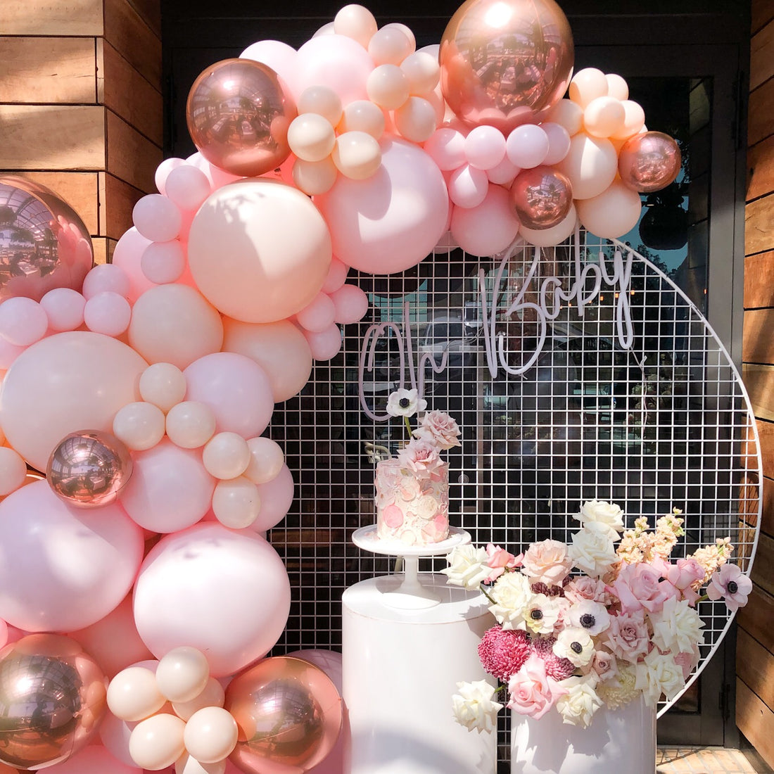 Baby Shower Organic Arch