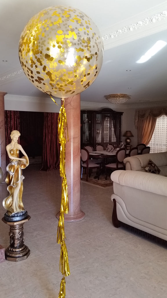 Clear Confetti Balloons Balloon Delivered balloon garland balloon