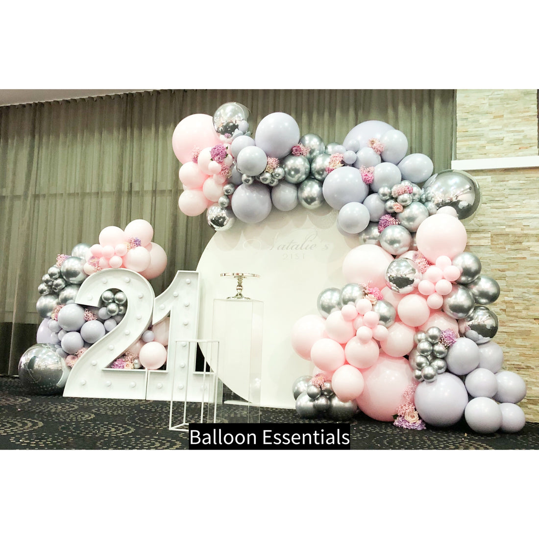 21st Birthday Party Organic Arch