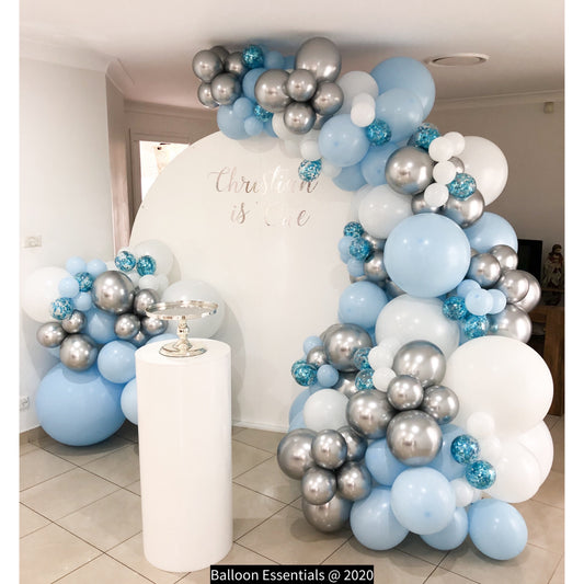 Christopher 1st Birthday Party Organic Arch