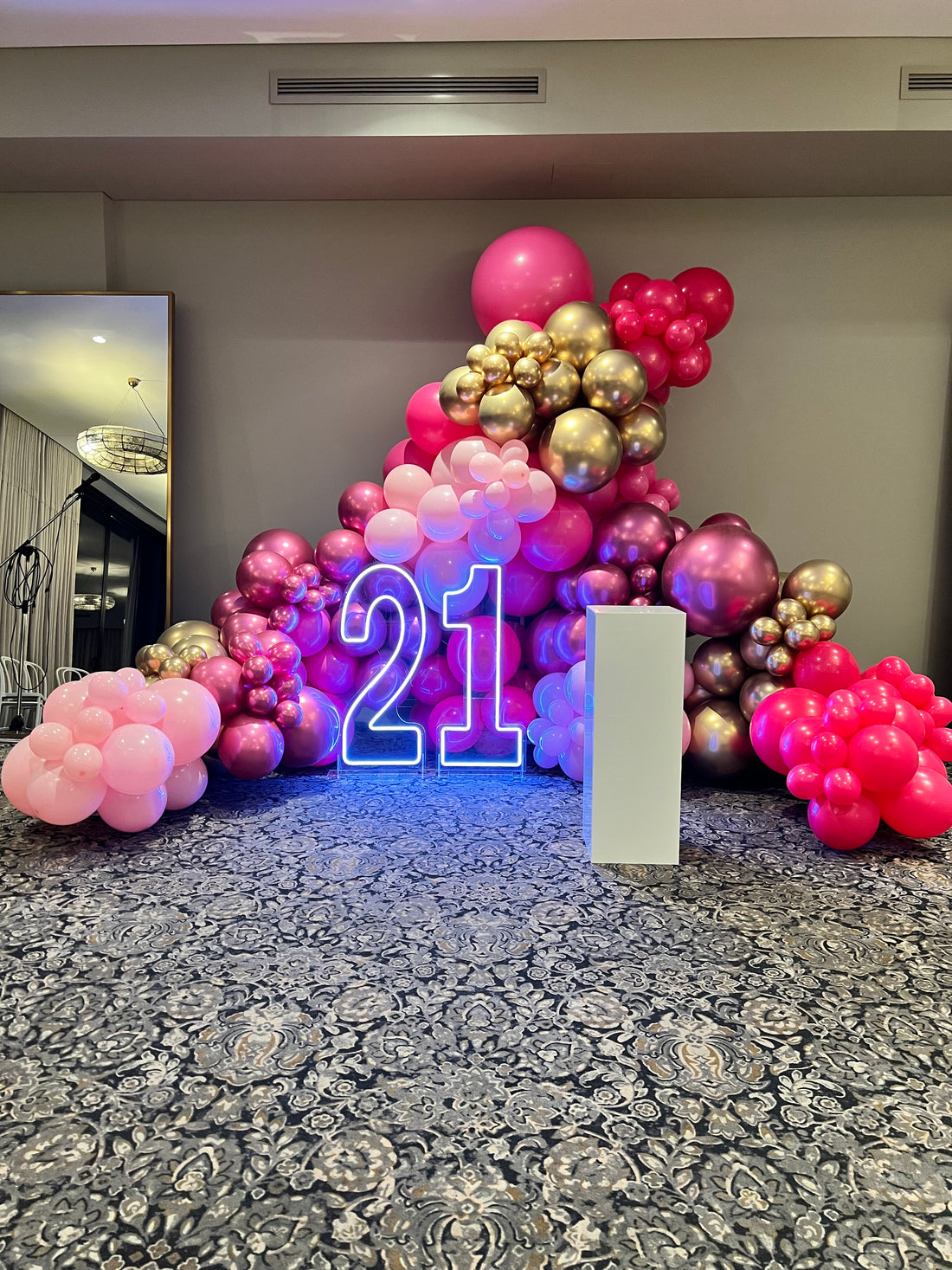 21st Birthday with LED Light