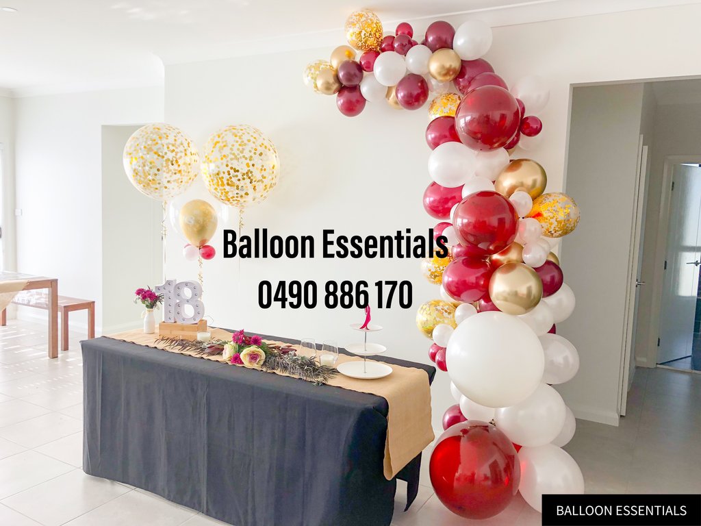 Organic  Balloons Arch - Alyssa 18th Birthday  @Belmore