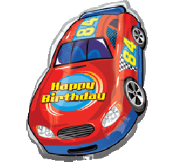 Racing Car Foil Shape helium Balloon bouquet
