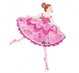 Ballerina Foil Shape helium Balloon bouquet