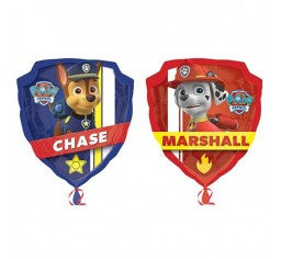 Paw Patrol foil shape  helium balloon bouquet