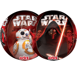 Starwars Orbz Foil  and 9 Helium balloon Bouquet