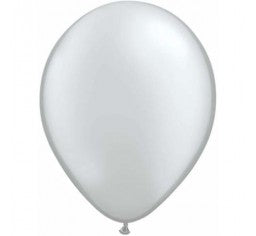 100 Teal, Silver Black & White ceiling helium balloons