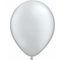 100 Silver & Black  ceiling helium balloons