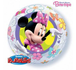 Minnie bubble balloon helium balloon bouquet