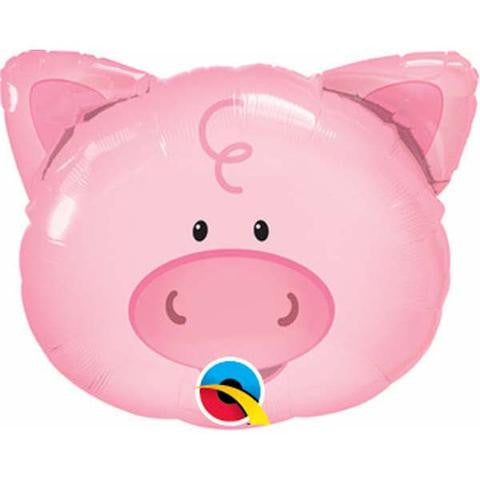 Pig head Foil Shape helium Balloon bouquet