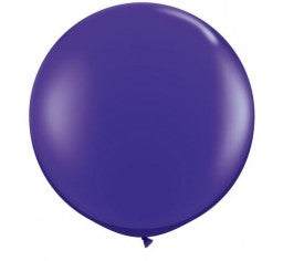 3ft Purple Round Jumbo Helium Balloon Arrangement