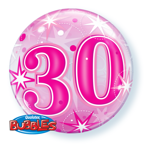 30th Bubble Balloon bouquet