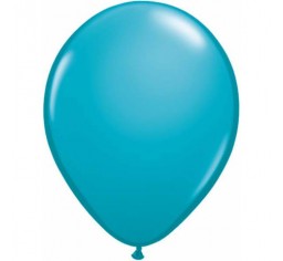 100 Teal, Silver Black & White ceiling helium balloons