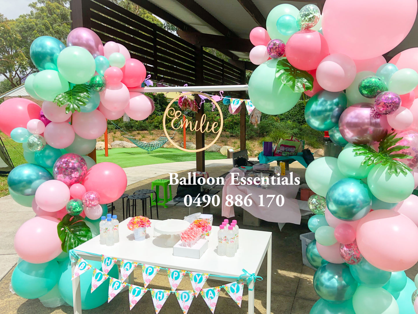 Emilie First Birthday Flamingo Themes