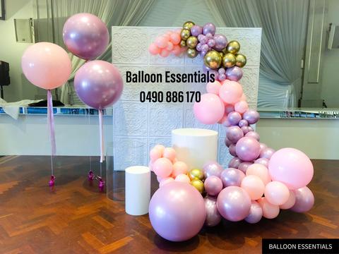 Organic  Balloons Arch - Baby 100 Days  Celebration @Warwick Farm