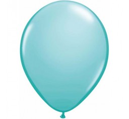75 Aqua, Blue & White ceiling helium balloons
