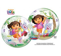 Dora bubble  helium balloon  bouquet