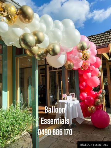 Organic  Balloon Arch - Baby Shower @ Teahouse Vauclause