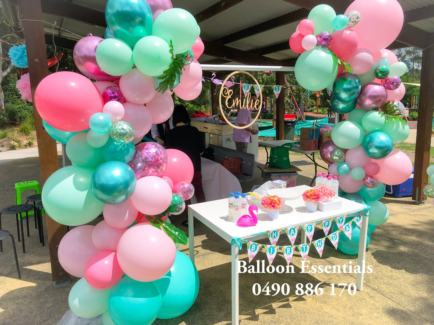 Emilie First Birthday Flamingo Themes